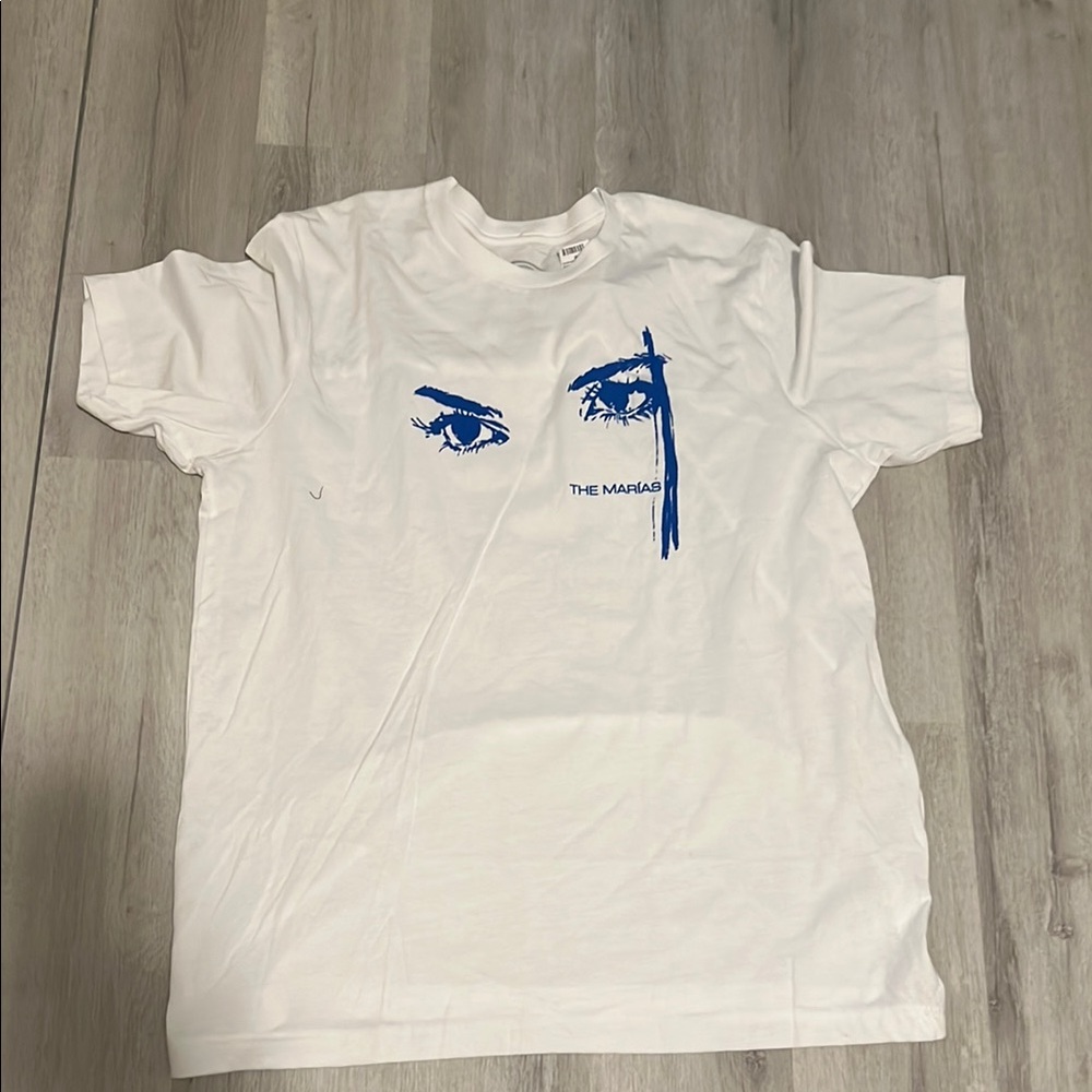 The Marias White and Blue Tee